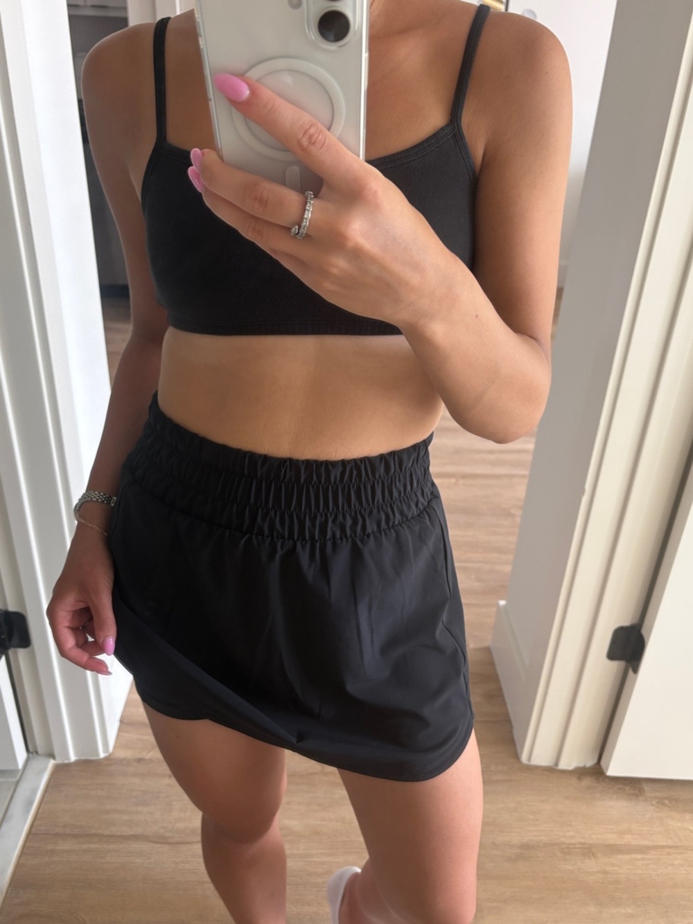 Black Women's Athletic Skort